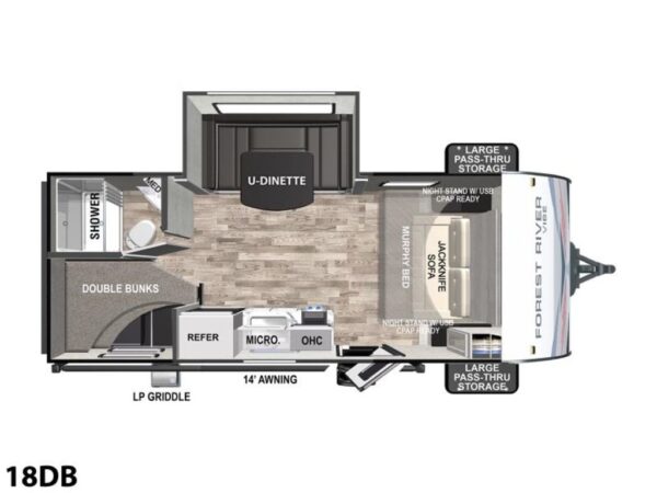 2023 Forest River Vibe West 18DB - Image 10