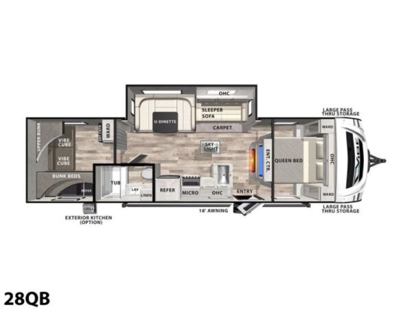 2023 Forest River Vibe West 28QB - Image 4