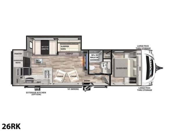 2023 Forest River Vibe West 26RK - Image 7