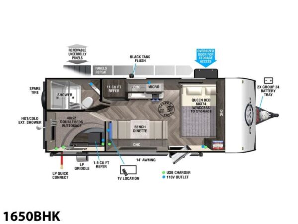 2023 Forest River Ozark 1650BHK - Image 4